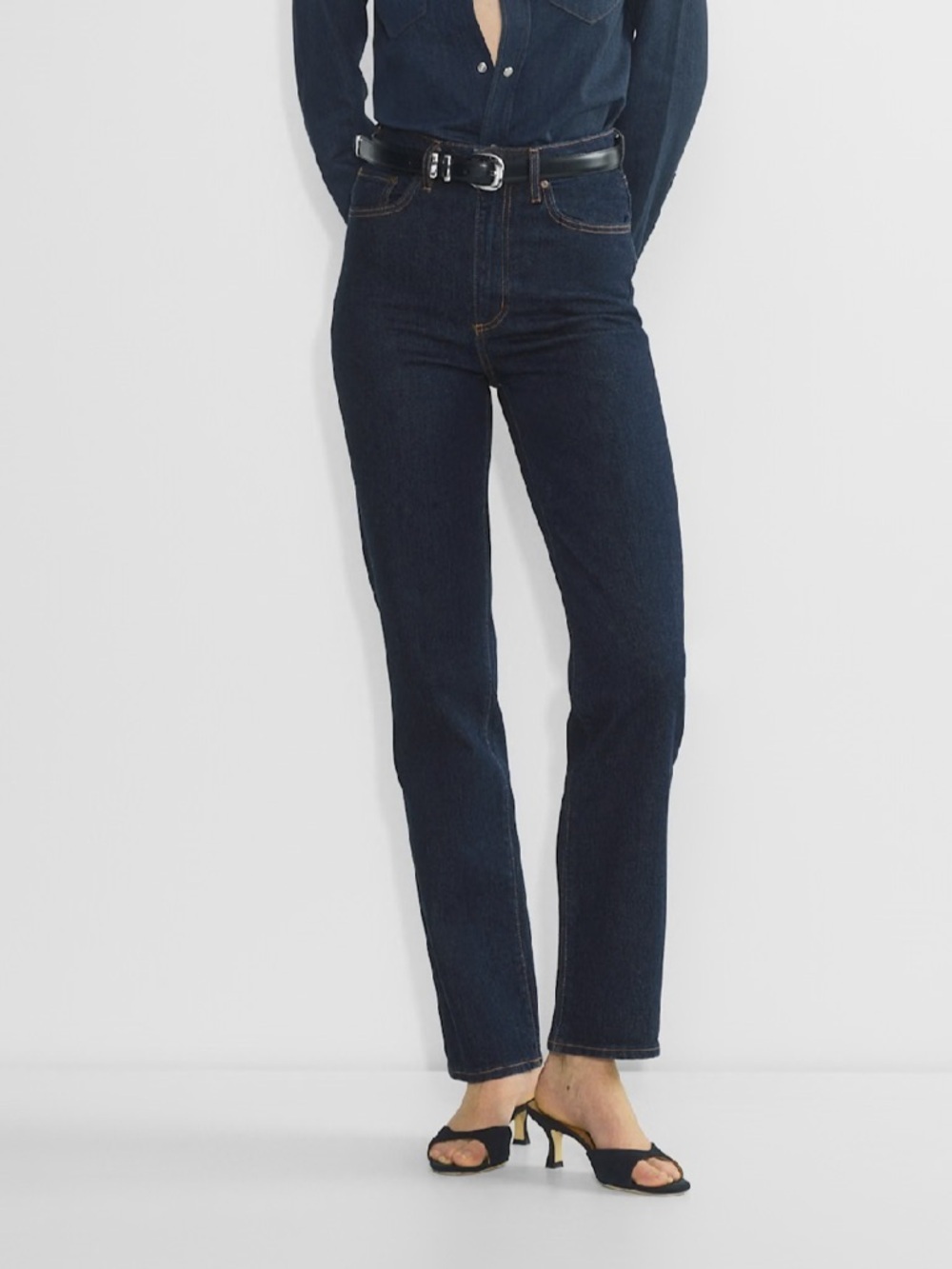 Aritzia Denim Forum Rowan Super Hi-Rise Straight Jean 27